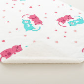 Kat patroon sherpa deken (3/4)