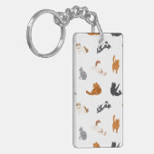 Kat patroon sleutelhanger (Voorkant Links)