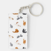 Kat patroon sleutelhanger (achterkant)