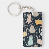 Kat patroon sleutelhanger (Voorkant)