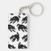 Kat patroon sleutelhanger (achterkant)