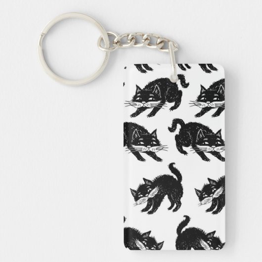 Kat patroon sleutelhanger (Voorkant)