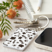 Kat patroon sleutelhanger (Voorkant Rechts)