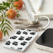Kat patroon sleutelhanger (Voorkant Rechts)