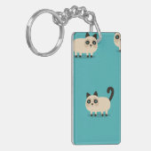 Kat patroon sleutelhanger (Voorkant Links)