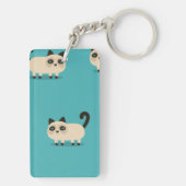 Kat patroon sleutelhanger (achterkant)