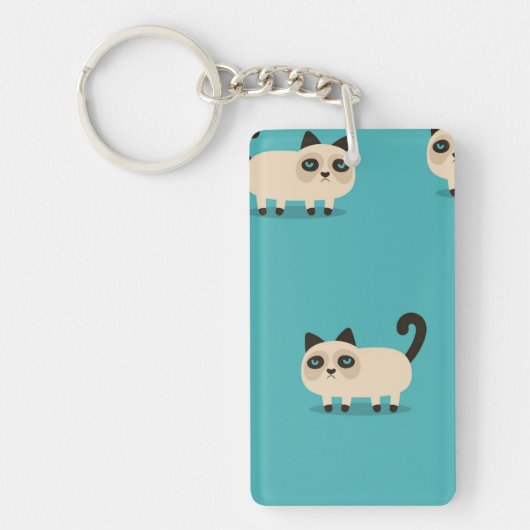 Kat patroon sleutelhanger (Voorkant)