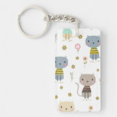 Kat patroon sleutelhanger (Voorkant)