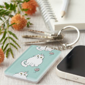 Kat patroon sleutelhanger (Voorkant Rechts)