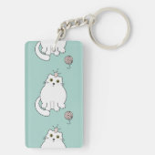 Kat patroon sleutelhanger (achterkant)