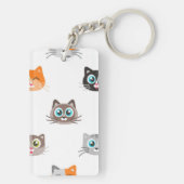 Kat patroon sleutelhanger (achterkant)