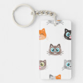 Kat patroon sleutelhanger (Voorkant)