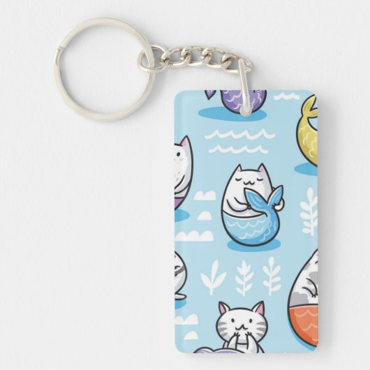 Kat patroon sleutelhanger (Voorkant)