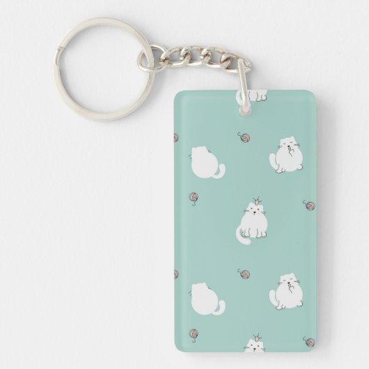 Kat patroon sleutelhanger (Voorkant)