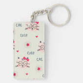 Kat patroon sleutelhanger (achterkant)