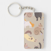 Kat patroon sleutelhanger (Voorkant)
