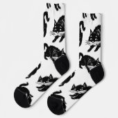 Kat patroon sokken (Links)