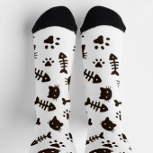 Kat patroon sokken (Top)