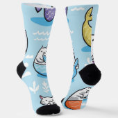 Kat patroon sokken (Gebogen)