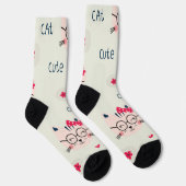 Kat patroon sokken (Rechts)