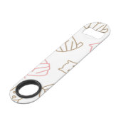 Kat patroon speed flessenopener (Achterkant Gekanteld)