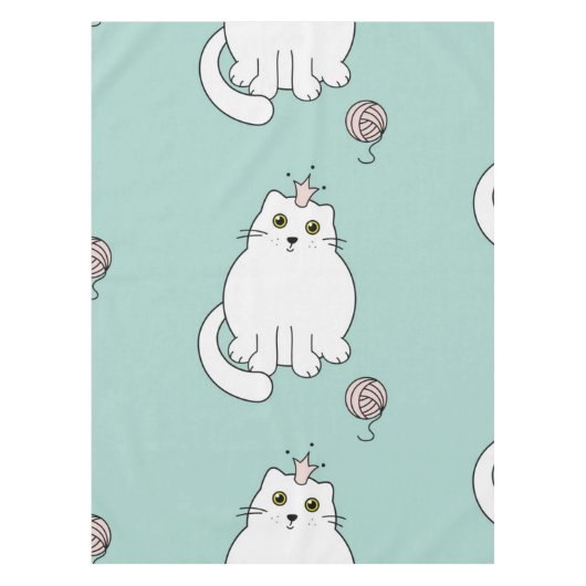 Kat patroon tafelkleed (Voorkant)