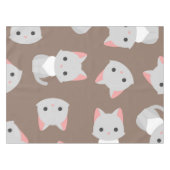 Kat patroon tafelkleed (Voorkant (Horizontaal))