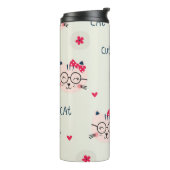 Kat patroon thermosbeker (Gedraaid links)