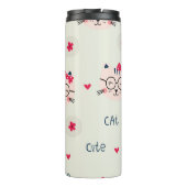 Kat patroon thermosbeker (Achterkant)