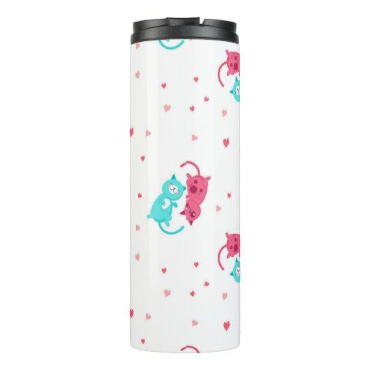 Kat patroon thermosbeker (Achterkant)