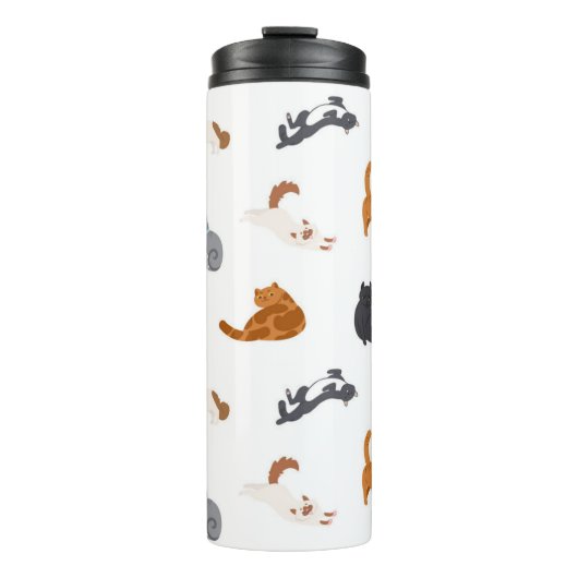 Kat patroon thermosbeker (Voorkant)