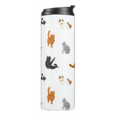 Kat patroon thermosbeker (Gedraaid links)