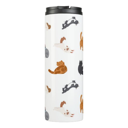 Kat patroon thermosbeker (Achterkant)