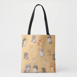Kat Patroon Tote Bag