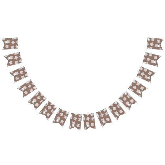 Kat patroon vlaggetjes (Alle)