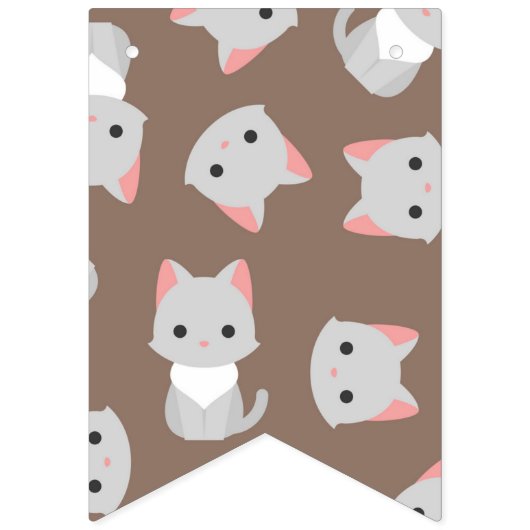 Kat patroon vlaggetjes (Eerste vlag)