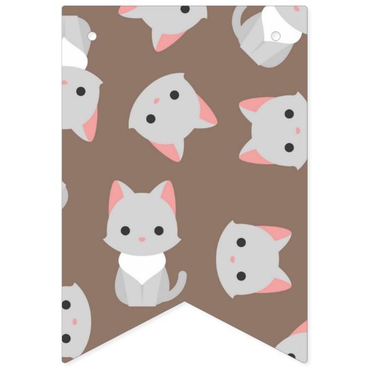 Kat patroon vlaggetjes (Derde vlag)