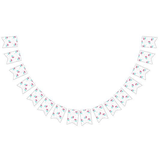 Kat patroon vlaggetjes (Alle)