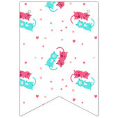 Kat patroon vlaggetjes (Tweede vlag)