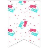 Kat patroon vlaggetjes (Eerste vlag)