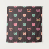 Kat patroon wandkleed (Voorkant)