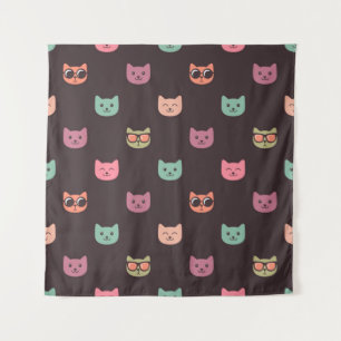 Kat patroon wandkleed