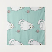 Kat patroon wandkleed (Voorkant (horizontaal))