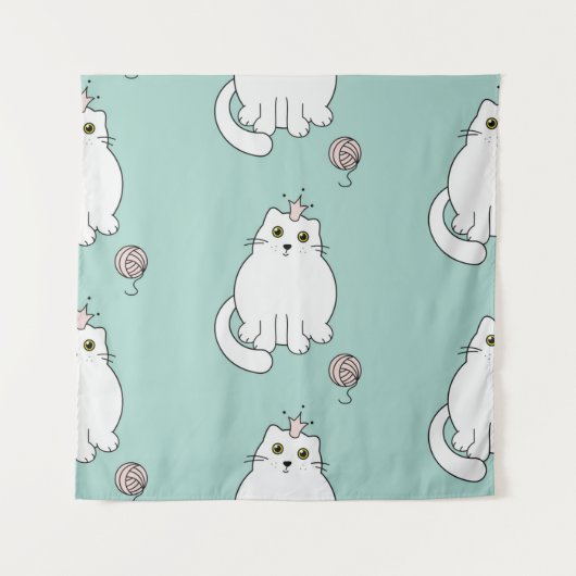 Kat patroon wandkleed (Voorkant)