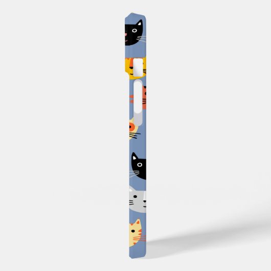 Kat Patroonblauw Case-Mate iPhone Case (Achterkant / Links)