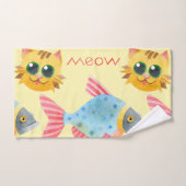 Kat Pattern Cute Colorful Pets Animals Handdoek (Handdoek)
