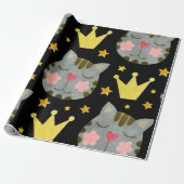 Kat Pattern Cute Pets Animals Cadeaupapier (Uitgerold)