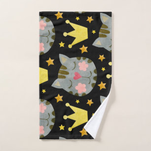 Kat Pattern Cute Pets Animals Handdoek