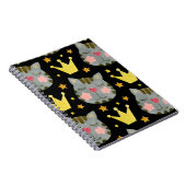 Kat Pattern Cute Pets Animals Notitieboek (Rechterzijde)