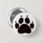 Kat Paw afdrukken Ronde Button 5,7 Cm (Voorkant /achterkant)